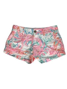 Lilly Pulitzer Getting Steamy Resort White The Walsh Short Size 12